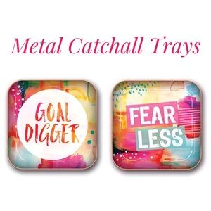 ✅ 5 for $25 - Trays, “Goal Digger” and “Fear Less” Trinket Jewelry Trays